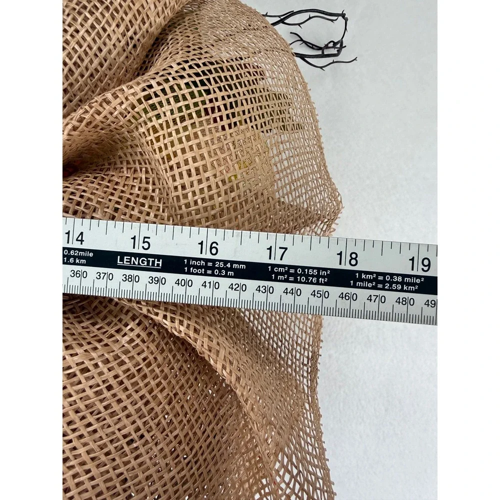 Unbranded Fall Floral Burlap Wreath Orange Hydrangea Deco Mesh Harvest Decor